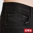 【EDWIN】男裝 EDGE酷涼經典休閒五分褲 紅色袋花(黑色)