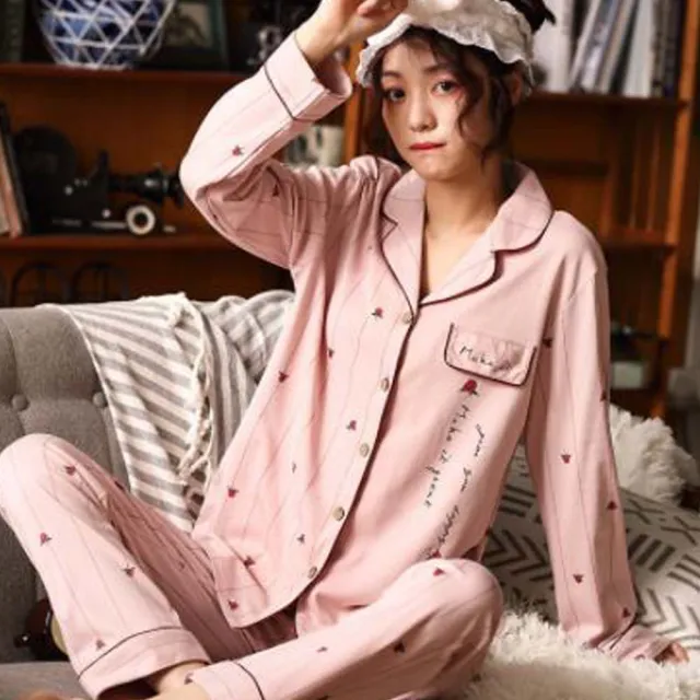 【Amhome】韓版甜美可愛柔棉家居服2件式褲套裝#111383現貨+預購(4色)