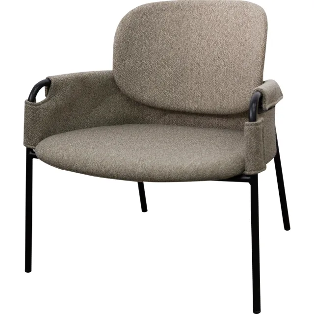 【YOI傢俱】芮恩休閒椅 YSC-CLO-05  布面、金屬椅腳、餐椅、設計款(黃綠灰3色)