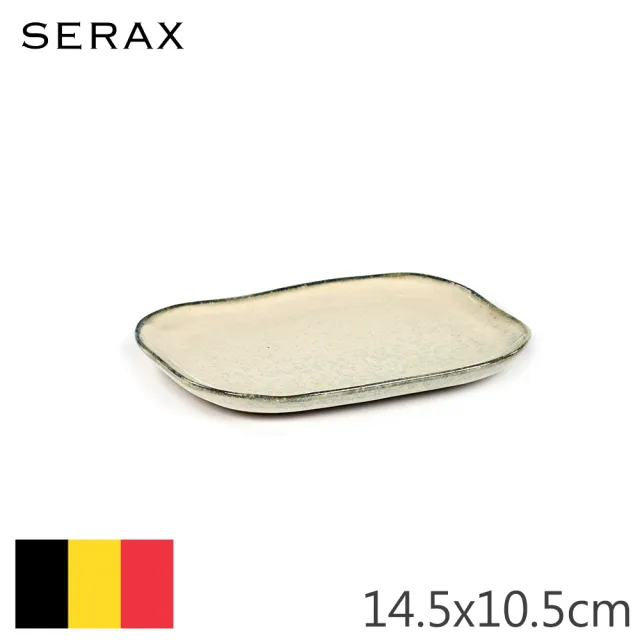 【SERAX】MERCI/N°3長方盤/14.5x10.5cm/灰白(比利時米其林餐瓷家飾)