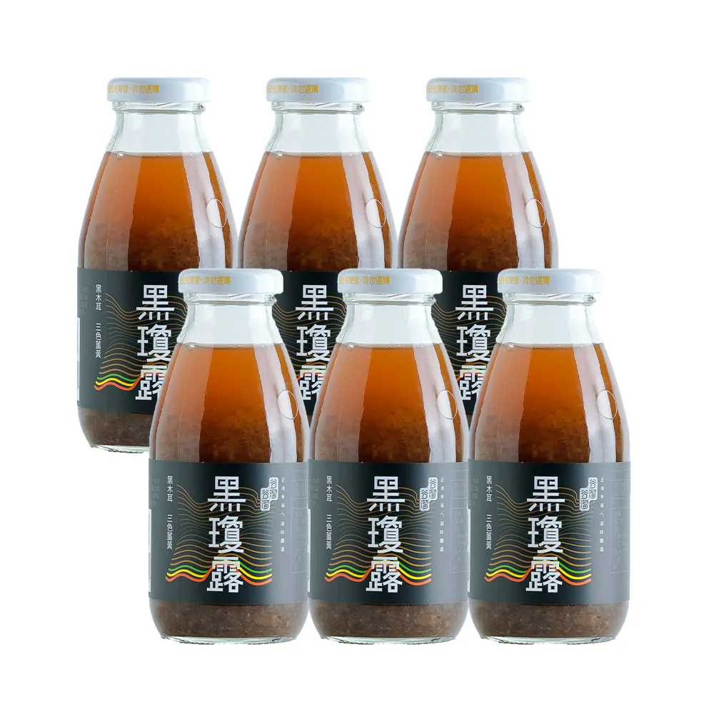 【谷溜谷溜】GULIU GULIU 養生飲品 黑瓊露-黑木耳飲 295mlx6瓶(無禮盒)