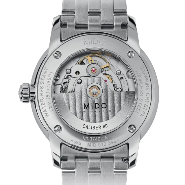 【MIDO 美度 官方授權】BARONCELLI SIGNATURE 沉穩紳士機械腕錶(M0374071103101)