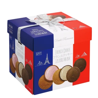 【盛香珍】法國酥禮盒450gX2盒組(咖啡+草莓-每口味6小盒入共12盒)