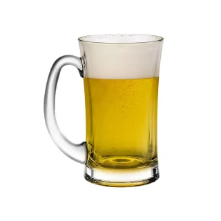 【Ocean】把手啤酒杯 330ml Lugano系列 6入組(啤酒杯)