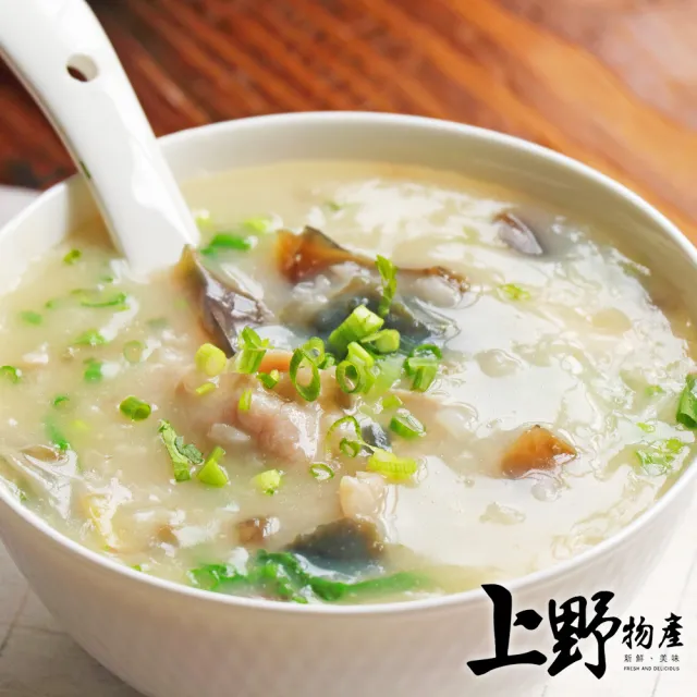 【上野物產】20包 皮蛋瘦肉粥 (300g/包) (年菜)