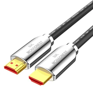 【MCHAONEST】2.1版 8K HDMI 2米旗艦單晶銅鍍銀(黑曼系列)
