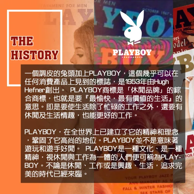 【PLAYBOY】狂野情人經典男性體香噴霧 150ml(專櫃公司貨)