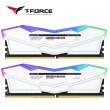 【TEAM 十銓】T-FORCE DELTA RGB 炫光 DDR5 6400 32GB 16Gx2 CL40 白色 桌上型超頻記憶體