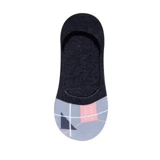 【蒂巴蕾】止滑隱形襪-深口-成長-鐵灰色(1雙組/止滑矽膠)