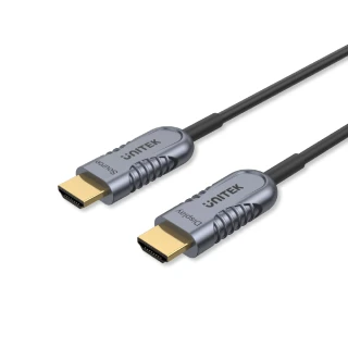 【UNITEK】2.1版光纖8K60Hz/4K120Hz高畫質HDMI傳輸線公對公-30M(Y-C11031DGY)
