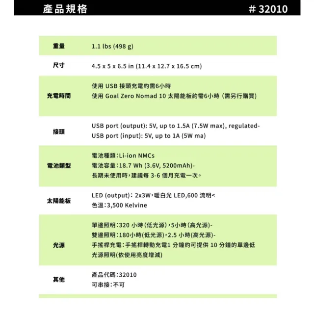 【Goal Zero】Lighthouse 600多向式LED營燈 600流明 附紅色緊急閃光燈、手搖搖桿緊急充電(GZ-32010)