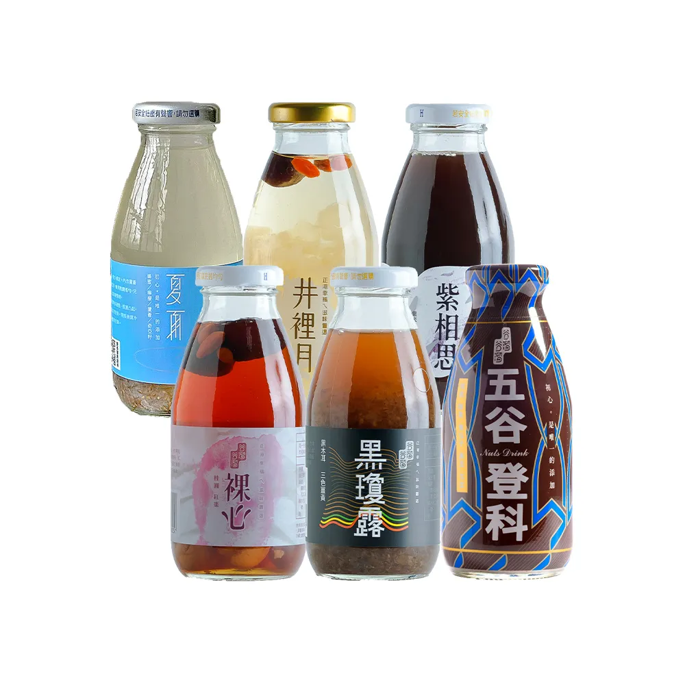 【谷溜谷溜】GULIU GULIU養生飲品 珍藏五行防護組合 295mlx6瓶(無禮盒)