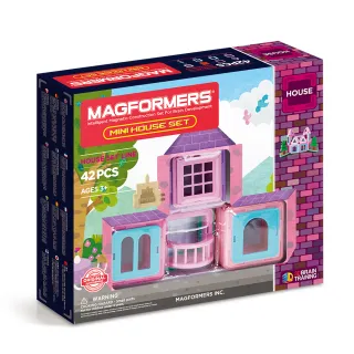 【Magformers】磁性建構片-迷你屋(夢幻粉色系)