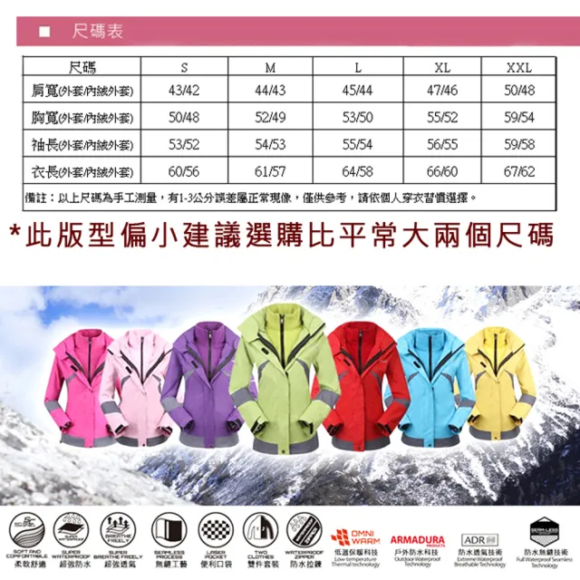 【MINE】衝鋒衣 戶外外套 防風外套 兩件式外套 保暖外套 修身腰線版戶外休閒外套(7色任選)