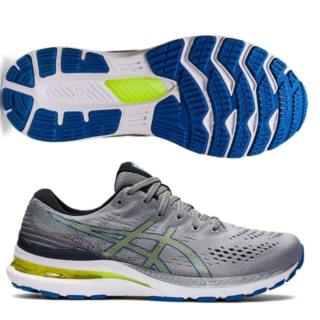 asics 亞瑟士 GEL-KAYANO 28 男款 支撐型 一般楦 慢跑鞋(1011B189-022 灰綠 低足弓 外翻足旋跑者適用)