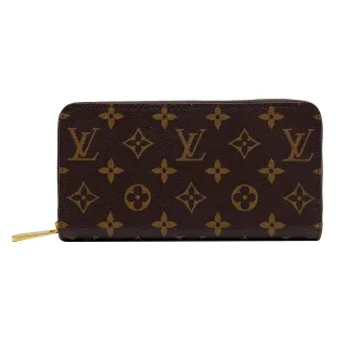 【Louis Vuitton 路易威登】Monogram 帆布寬版拉鍊長夾(M41894-芭蕾粉)