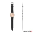 【SWATCH】Skin Irony 超薄金屬系列手錶 SMART STITCH 品味風尚 瑞士錶 錶(42mm)