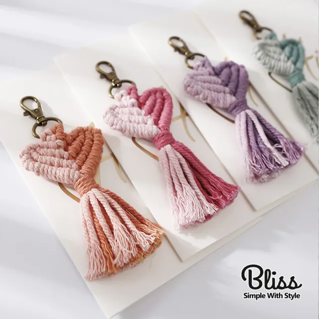 【Bliss BKK】泰國手工流蘇吊飾 包包搭配首選 鑰匙圈(多款多色可選)