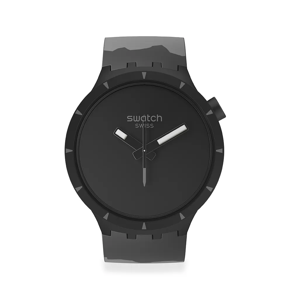 【SWATCH】BIG BOLD系列手錶 BIOCERAMIC BASALT 玄武岩 瑞士錶 錶(47mm)