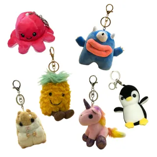 【Bliss BKK】可愛動物 小怪獸 玩偶吊飾  搭配包包 鑰匙圈(多款多色可選)
