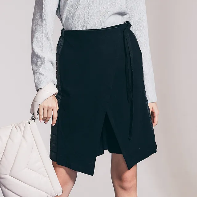 【ICHE 衣哲】Cop.Copine 法國原裝進口異材褲裙-知識黑