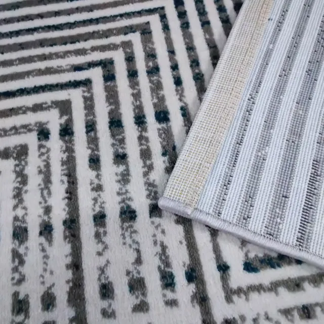 【山德力】現代風短毛地毯80x150cm回紗(客廳 起居室 書房 床邊毯)