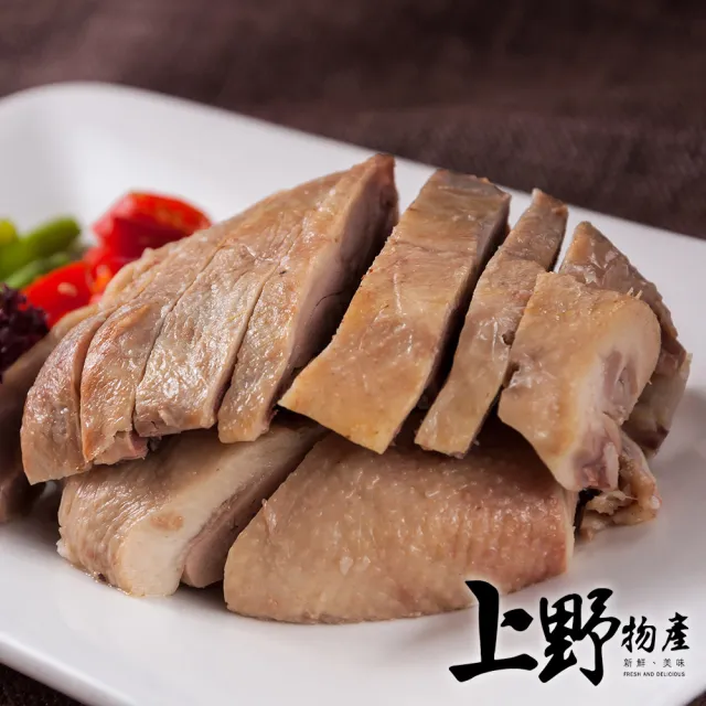 【上野物產】肉嫩鮮甜雲林鹹水鵝 x2包(400g±10%/包 鵝肉)