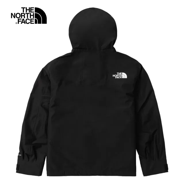 【The North Face 官方旗艦】經典ICON－北面男款黑色防水透氣衝鋒衣｜5J5NJK3