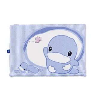 【KU.KU. 酷咕鴨】親水防蹣透氣乳膠替換枕套(藍/粉)