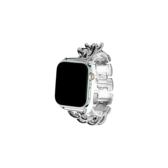 【YOMIX 優迷】Apple watch Ultra/8/7/SE2/6/SE/5/4不鏽鋼釦鏈錶帶(格菱款/單環款)