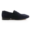 【GEORGE 喬治皮鞋】Berwick 西班牙進口-商務休閒質感麂皮樂福鞋 -藍 035009KM-70