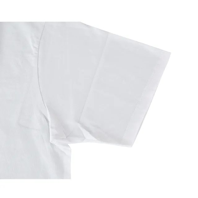 【Maison Kitsune】狐狸LOGO胸口狐狸頭布章設計純棉男士寬鬆短袖T恤(白)