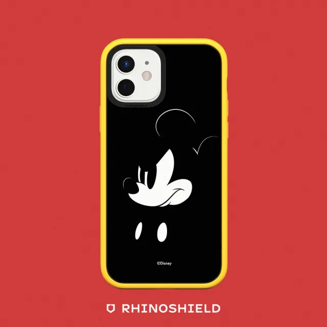 【RHINOSHIELD 犀牛盾】iPhone 12 mini/12 Pro/Max Mod NX邊框背蓋手機殼/米奇系列-米奇黑設計(迪士尼)