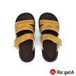 【RegettaCanoe】Re:getA  Regetta5E寬楦 雙重縫線時尚涼鞋RP-100(MUS-芥末黃)