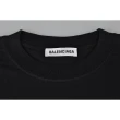 【Balenciaga 巴黎世家】BALENCIAGA TOP MODEL印花LOGO純棉T(女/黑)