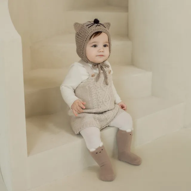 【Happy Prince】Furry小耳朵保暖嬰兒童高筒襪(寶寶襪子保暖襪)