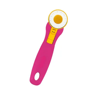 【OTO 歐迪奧】安全滾輪切割輪刀 直徑45mm 粉紅色款 1入裝