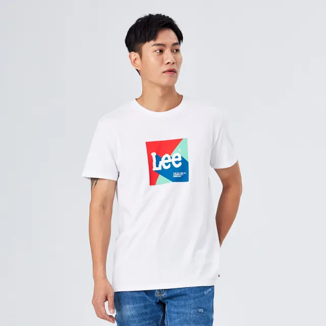 【Lee 官方旗艦】男裝 短袖T恤 / Lofi設計 清新白 標準版型(LL210124K14)