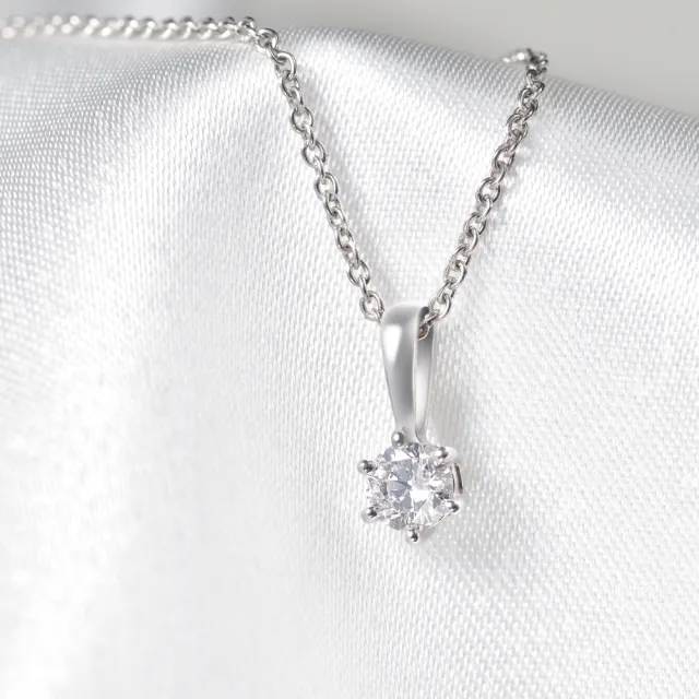 【le voeu】9K金 20分 鑽石項鍊 單點星光 流星(0.2克拉 輕珠寶 項鍊)