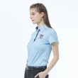 【Snowbee 司諾比】女士凹凸紋提花短袖Polo衫(女款高爾夫球衫 球衣 跑步 登山 運動衫 網球 騎馬 吸濕排汗)