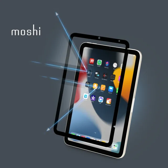 【moshi】iPad mini 6th gen iVisor AG 防眩光螢幕保護貼(霧面防眩100%無氣泡)