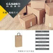 【CASBER 科百承印】素簡無印牛皮手提袋 厚磅雙酒袋 編棉款 5入裝