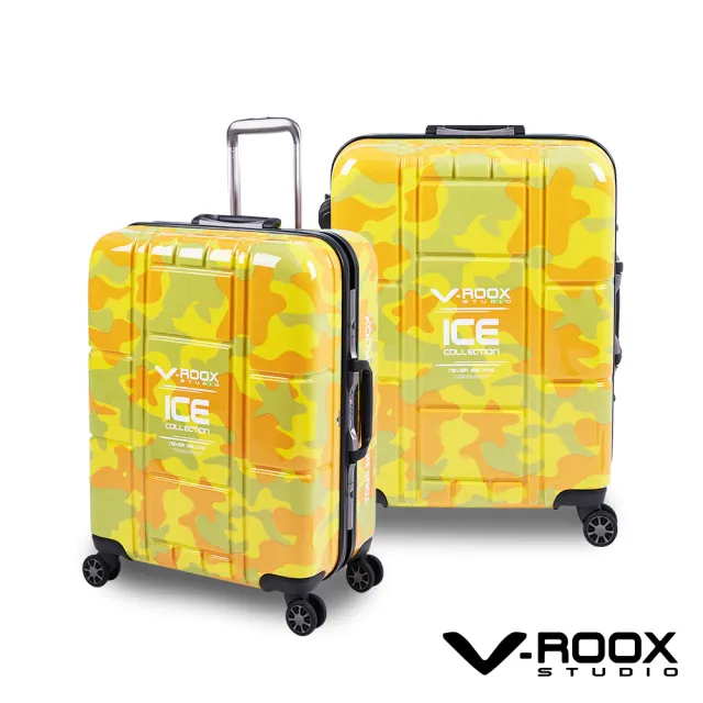 【V-ROOX STUDIO】母親節 25吋 個性潮款硬殼鋁框行李箱(潮酷 耐裝 滑順好推)