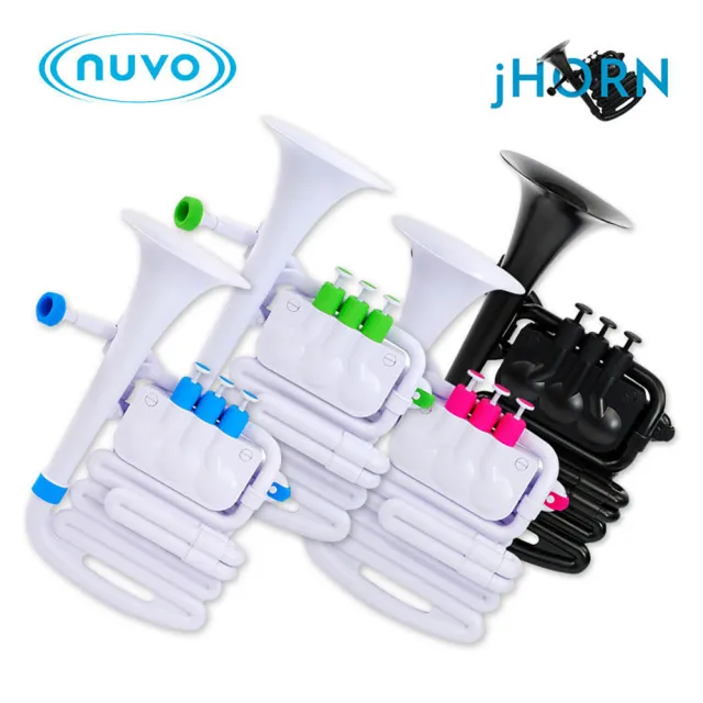 Nuvo jHorn 法國號 塑膠圓號 塑膠小號 附收納盒 背帶 號嘴(塑膠管樂器)