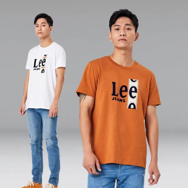 【Lee 官方旗艦】男裝 短袖T恤 / 復古膠捲 大LOGO 共2色 標準版型(LL210125K14 / LL210125AMR)
