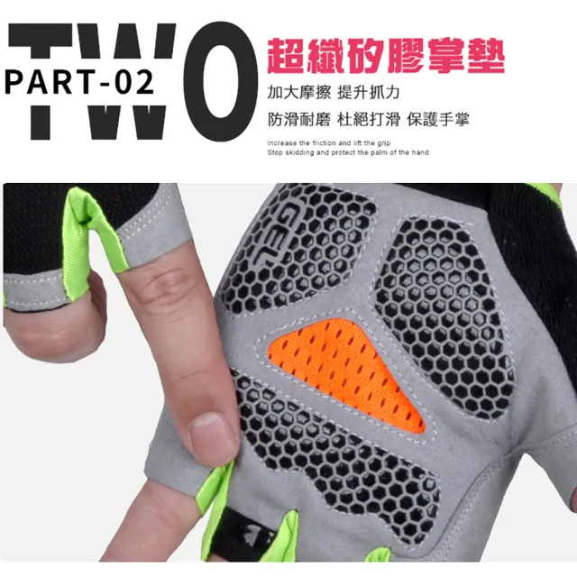 運動健身手套 半指手套 重訓手套(可用於健身器材、自行車騎乘、登山野營、極限運動)