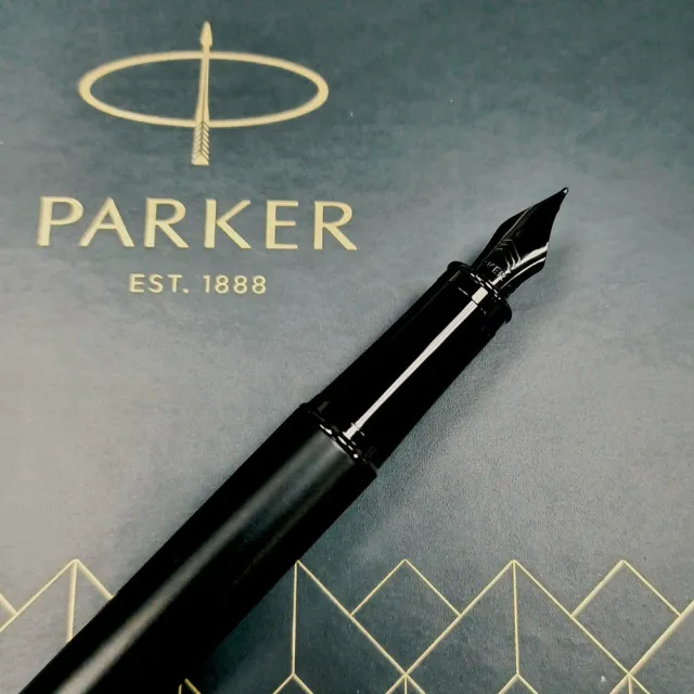 【PARKER】新經典 理性黑鋼筆 墨水禮盒組