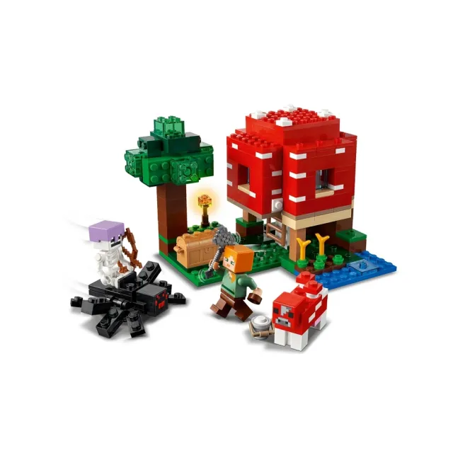 【LEGO 樂高】Minecraft 21179 The Mushroom House(當個創世神 蘑菇屋)