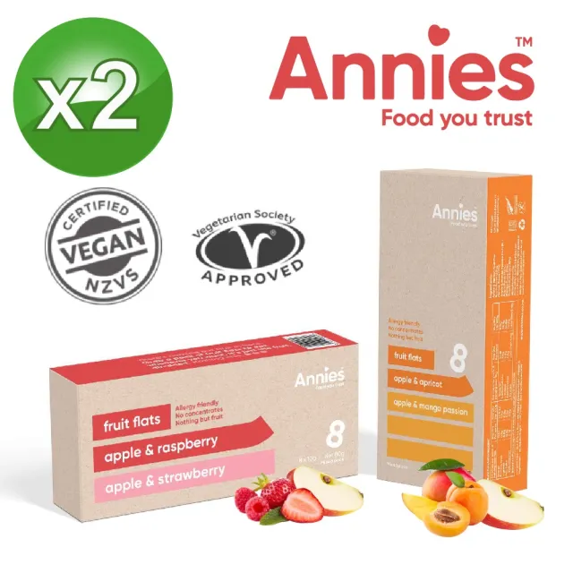 【壽滿趣】紐西蘭Annies全天然水果條80g-任選2件(覆盆莓草莓/杏桃百香芒果)