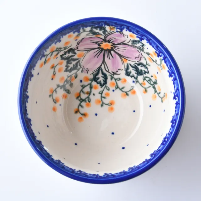 【波蘭陶】Vena  日式飯碗 餐碗 湯碗 12cm 波蘭手工製(粉紫私語系列)